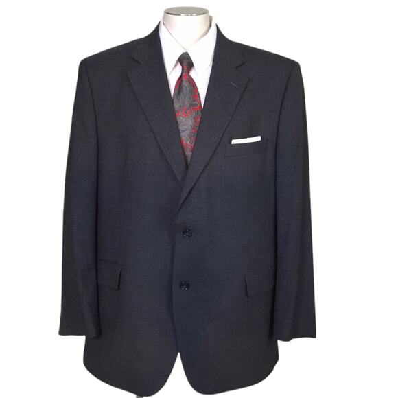 Joseph A Bank Classic Traditional Suit Coat Gray Size 46 Reg - Picture 1 of 10
